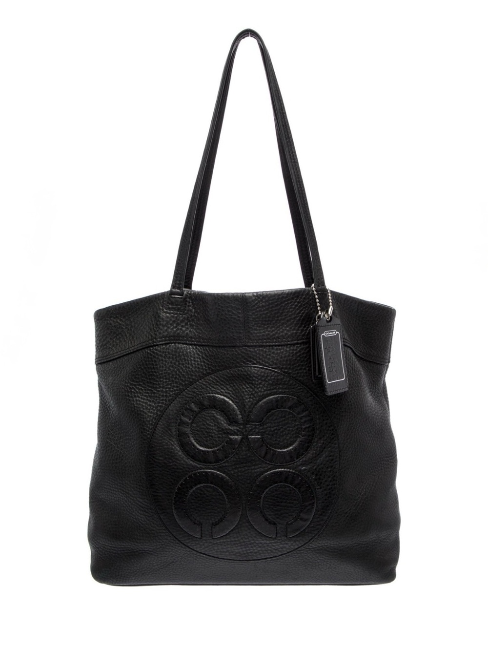 Coach Julia Pebbled Leather Tote with double hang tags